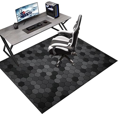Tapis de Protection Sol Gaming - Tapis Chaise de Jeu/Bureau 200 x 230 cm - Antidérapant pour Gaming et Travail