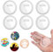 FIMWOLZ 6 Pièces Faire Ses Badges Personnalisés 60mm Badges Personnalisable avec Épingle Rond Badges Transparents en Acrylique Badge Personnalisé pour DIY Porte-Nom Vêtements Photo Badge