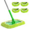 JJQHYC 4 Panni Lavapavimenti Riutilizzabili per Scopa Swiffer, 25,4 x 11,5 cm, Panni Umidi Microfibra Panni Catturapolvere Compatibili con Swiffer Lavapavimenti