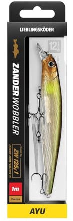 Lieblingsköder Zanderwobbler 125mm 20g - Wobbler zum Zanderangeln, Farbe Lieblingsköder:Ayu
