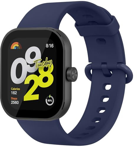 Vancle Correa para Xiaomi Redmi Watch 4 / Xiaomi Mi Band 8 Pro/Xiaomi Smart Band 9 Pro, Correas de Silicona Hebilla Clásica, Pulseras de Repuesto Deportes Impermeables para Redmi Watch 4