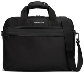 Tommy Hilfiger Mens Repreve Computer Bag, Black