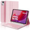 IVEOPPE Funda con Teclado Lenovo Tab M11, Capa Teclado Español Ñ Desmontable Retroiluminados Bluetooth para Lenovo Tab M11 TB330FU/ TB330XU 2024 11, Rosa