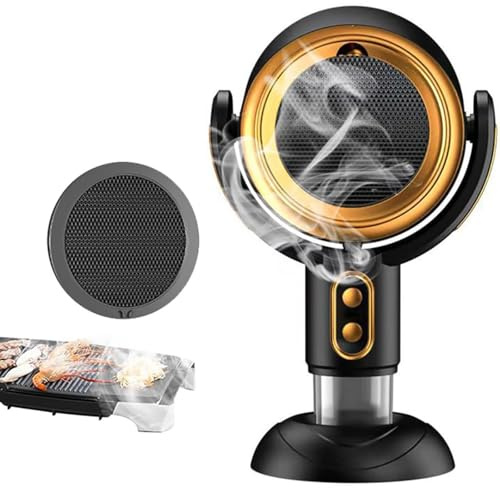 Desktop Range Hood - Adjustable Extractor with 2 Speeds, Portable Kitchen Exhaust Fan, Strong Suction & Low Noise for Home, Apartments, Picnics