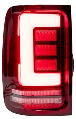 ZYXDMMJH Auto Rückleuchten Für VW Amarok 2012-2022, Bremse Rückfahrlicht Rückleuchte Hinten Nebel Licht Bremslicht Rücklicht Montage Hinten Stoßstange,C-Red-Left