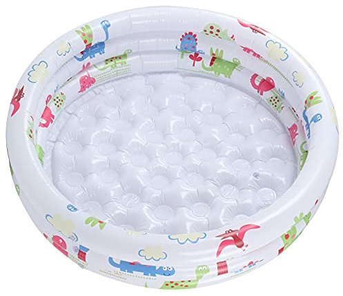 Naroote Piscine Gonflable à Motif de Dinosaure de 90CM pour bébé, Piscine de Jeu étanche pour Enfants, Salle de Bain Intérieure et Extérieure, Plage
