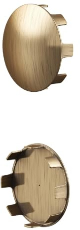 Stiley Living 40mm Handrail End Caps Clip-in Pack of 2 (Antique Brass) | Pack of 2 internal-fit end caps for 40mm metal handrail tubes; quick clip-in installation with no drilling required.
