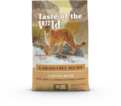 Taste Of The Wild Grain Free High Protein Real Meat Recipe Canyon River Premium Dry Cat Food