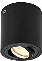 SLV TRILEDO CL, Indoor Deckenaufbauleuchte, QPAR51, schwarz, max 10W, Rund