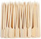 ZCDA 100pcs Bamboo Paddle Skewers Bamboo Sticks Cocktail Sticks Flat for Barbecue, Kebabs, Fruits, Sandwich Cocktail, Buffets Party (9cm)