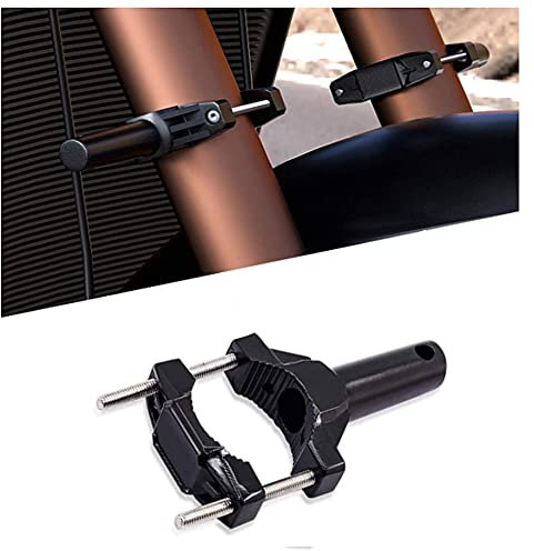 Biqing 1PC Motorcycle Headlight Mount Brackets,Universal Work Light Tube Clamp Mounting Bracket Fog Light Mounting Bull Bar Bumper Lamp Holder Adjustable 23mm-61mm