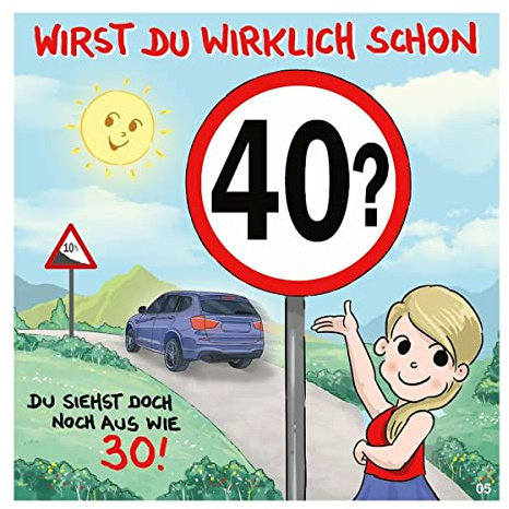 Depesche 11661-005 - Glückwunsch-Karte mit Musik, witzige Geburtstags-Karte mit Archie Motiv, passendem Spruch und Innentext, inkl. Umschlag, 17 x 16,5 cm