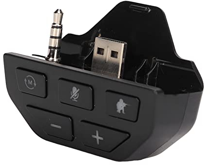 Lazmin112 Adaptador de Auriculares para Controlador de Juegos, Estéreo sin Pérdidas 4 Modos de Sonido EQ Gamepad Convertidor de Auriculares para Xbox One