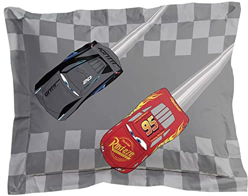 Jay Franco Disney Pixar Cars Race Day 100% Baumwolle Oxford Kissenbezug