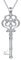 ONEFINITY Viktorianische Schlüssel-Halskette, 925er-Sterlingsilber, Retro-Vintage-Schlüsselschmuck, Geschenke für Frauen und Mädchen