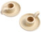 Cabilock Kerzenhalter 2er Set Keramik Kerzenhalter Nordic Style Kerzenhalter mit Griff für Hochzeit, Abendessen, Party