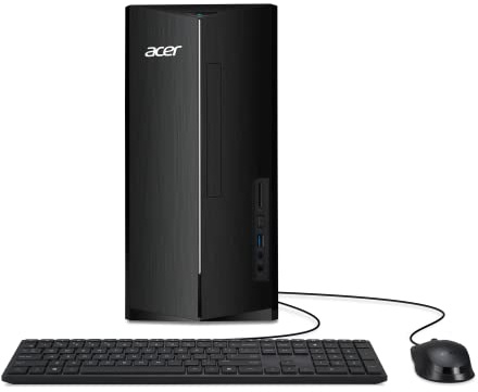 Acer Aspire TC-1780-UR11 Ordinateur de bureau | Processeur Intel Core i5-13400 10 cœurs 13e génération | DDR4 16 Go 3200 MHz | SSD M.2 2280 PCIe Gen 4 de 16 Go | Lecteur de carte SD | Intel Wi-Fi 6E