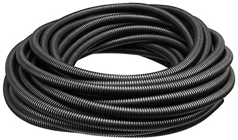 MOCNT Tubo Corrugado Coche Flexible Alambre Tubo Corrugado PP Organizador de Cable Conducto Funda Cables Gestión Protección Cables Manguera Exterior 8mm Longitud 15 Metros