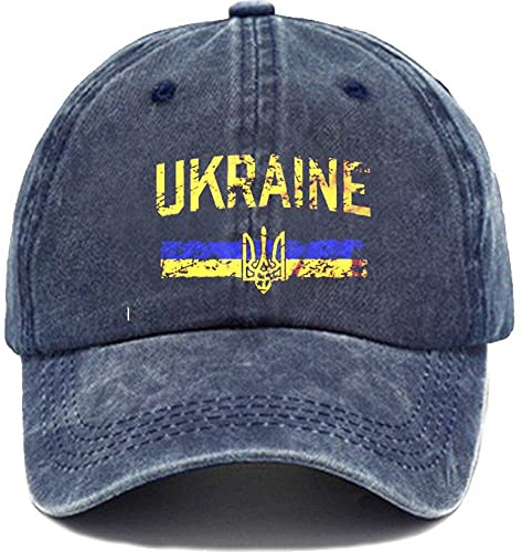 Ukraine Hut Ukrainische Baseballkappe Vintage Distressed Hats Twill Taill Plain Cowboy Hüte Vater Hut Für Männer Frauen
