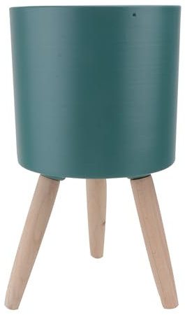 Happyyami Macetero De Hierro con Soporte 12.79X6.69X6.69 Inch Jardinera para Plantas Interior Exterior Decoración Sencilla Sala Cocina Oficina