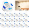 YRHome LED Einbaustrahler Schwenkbar 5W 230V Flach Bad Einbauleuchten Deckenspots Badleuchte Mini Einbauspot Deckenstrahler für Küche Bad Wohnzimmer Schlafzimmer Flur (20er 5W, Warmweiß, Typ A)