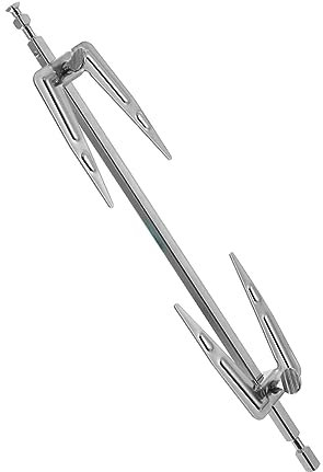 Yardwe Fourchette Acier Inoxydable pour Friteuse à Air Accessoire pour Barbecue Et Grill Pratique Et Idéale pour Cuisson De Poulet Et Viandes