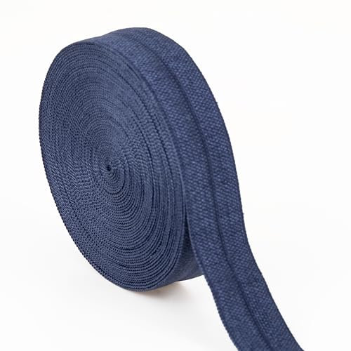 SHELVER Elastisches Schrägband, 15 mm, 5 m, Marineblau