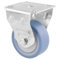 WAGNER Soft-Möbelrolle/Bockrolle DELUXE - Durchmesser Ø 50 mm, Bauhöhe 70 mm, Stahl verzinkt, blau/weiß, Anschraubplatte 50 x 50 mm, Tragkraft 50 kg - 23775101
