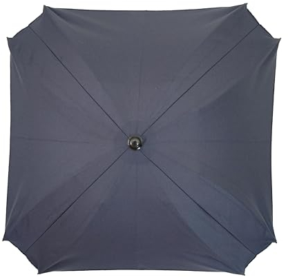 Skyline New Sonnenschirm für Kinderwagen, mit flexiblem Befestigungsarm, Sonnenschirm mit UV-Schutz, Durchmesser 70 cm (Schwarzgrau)