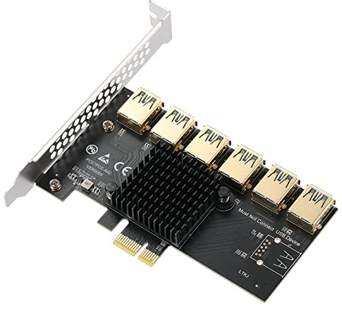 PCIe 1 to 6 PCI-E USB Riser Card