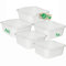 Novaliv 5x Spülschüssel eckig 14L, 38x38 cm, Weiß, BPA-frei & Spülmaschinenfest ? Ideal für Küche und Camping, Wanne, Große Plastikschüssel, Waschschüssel eckig, Waschwanne, Abwaschschüssel