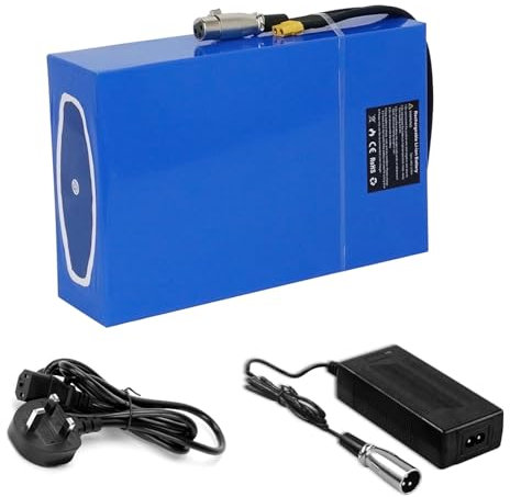 Yasco (UK Warehouse) 72v Ebike Battery for 250w-3360w Motor, 20Ah Large Capacity with BMS Protection Waterproof Lithium ion Battery Pack Electric Bike Battery with Charger(72v 20Ah 250w-3360w)