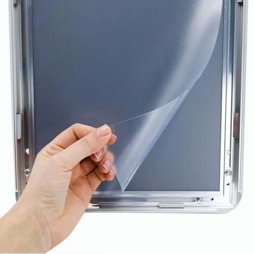 Kleberino Klapprahmen | 25mm Aluminium Profil | Plakatrahmen | Bilderrahmen inkl. entspiegelter Schutzscheibe 5 Stück (DIN A3)
