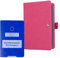 kwmobile Porte-Passeport européen pour Animaux de Compagnie - Étui de Protection Similicuir pour Passeport Chien Chat avec Compartiments Cartes factures - Rose Fluo