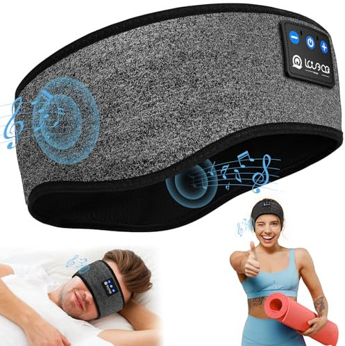 LOVE EYE Sleep Headphones Wireless Bluetooth 5.4 Headband Headphones for Sleeping & Sport,Soft Sleep Headband with Earphones for Men Women