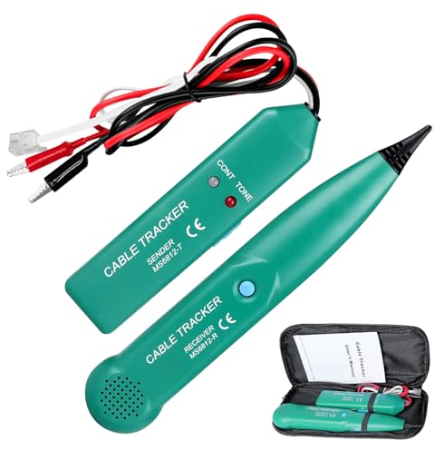 Cable Tracker, Kabelbruch Suchgerät, Kabel Tracker, Mähroboter, MS6812 Multifunctional Cable Checker Leitungssucher, Kabelsucher Leitungssuchgerät Für Telefonleitungstest, Netzwerkkabel-Tester