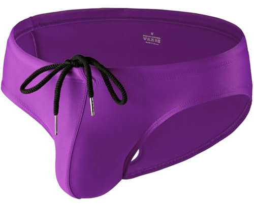 Summer Code Costumi da Bagno Uomo con Coulisse Multicolore, Viola, L