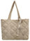 oukesin Umhängetasche Tasche Damen Puffer Tragetasche Tasche mit Reißverschluss für Alltag/Büro/Schule, Beige
