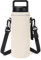 Linkidea Neoprene Water Bottle Carrier with Strap Compatible with YETI Rambler Bottle 18oz/26oz, Yonder 25oz, Insulated Waterbottle Sling Bag with Shoulder Strap, Off White