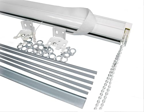 Raffrollomechanik Kettensystem für Raffrollos (130 cm) Raffrollotechnik Raffvorhangtechnik Raffrollo Raffvorhang Faltrollo Technik ohne Stoff mit Kettenzug rechts
