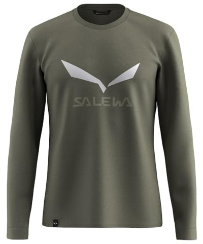 Salewa Solidlogo Dry L/S Tee M, Faded Green, XL