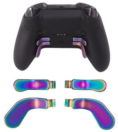 4PCS Trigger Paddles, Controller Paddles, Metal Stainless Steel Paddles, Controller back paddles,Compatible with Xbox One Elite Xbox Elite Seies 2 & Elite 2 Core Controller