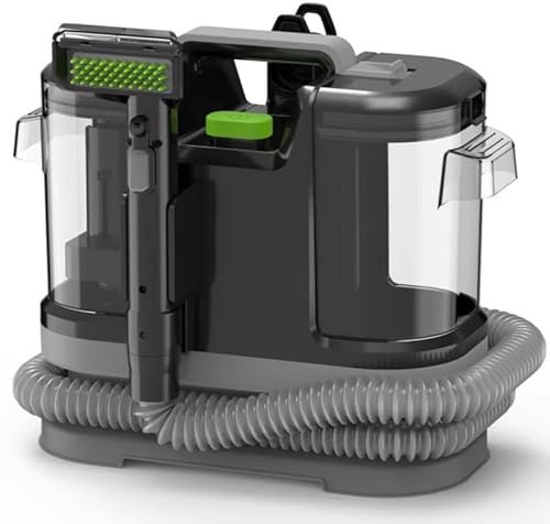 450W Carpet Cleaner Machines, Portable carpet cleaner with Handheld Pet Brush, PHandheld owerful Deep Stain Removal 1.8L Capacity Twin Tank Spot Washer, for Pet Hair,Area Rugs,furniture,Car