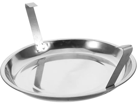 PHENOFICE Fireplace Ash Collection Pan with Handles Stainless Steel Tray for Ash Cleanup Commercial Use for Korean BBQ Grilling Easy to Clean Efficient Carbon Extinguishing