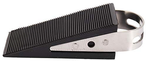 Pqahffowr Rubber Stainless Steel Door Stopper Security Thickening Anti-Collision Floor Door Holder Protection Kids Safe Home Office