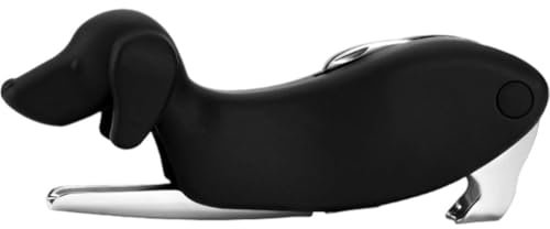 Dachshund Dog Bottle Opener Stainless Steel Bottle Openers Double Hinged Corkscrews Wine Corkscrew Opener with Corks and Caps Bartender Accessories