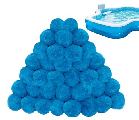 Sghtil Wattebällchen für Poolfilter, Schwimmbad-Filterbälle – wiederverwendbar, effizienter Ersatz für Schwimmfiltration, Outdoor-Wasserteiche