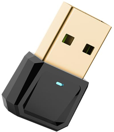 KOMBIUDA 5.0 USB Adapter für PC Kabelloser Audioempfänger Energiesparend aus Abs Schwarz für Lautsprecher und Kabellose Drucker