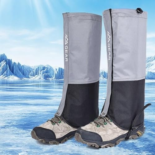 HIDEWALKER Unisex Wandergamaschen Wasserdicht – Leichte Schneegamaschen für Herren & Damen, Verstellbare Gamaschen für Walking, Trekking, Skifahren & Outdoor