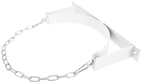 DEARMAMY Support Mural Robuste pour Bouteille de Gaz Propane avec Chaîne de Sécurité Antidérapante Support Stabilisateur Léger et Facile à Installer pour Cylindre Gpl et Bonbonne Gaz